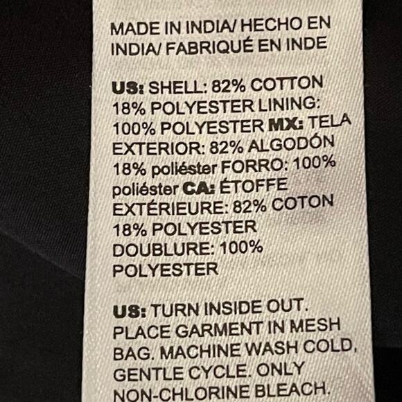 Chico’s Black  Light Gray Beaded Sequined Cottage Boho Chic Jacket NWOT Size 8P - Picture 11 of 14